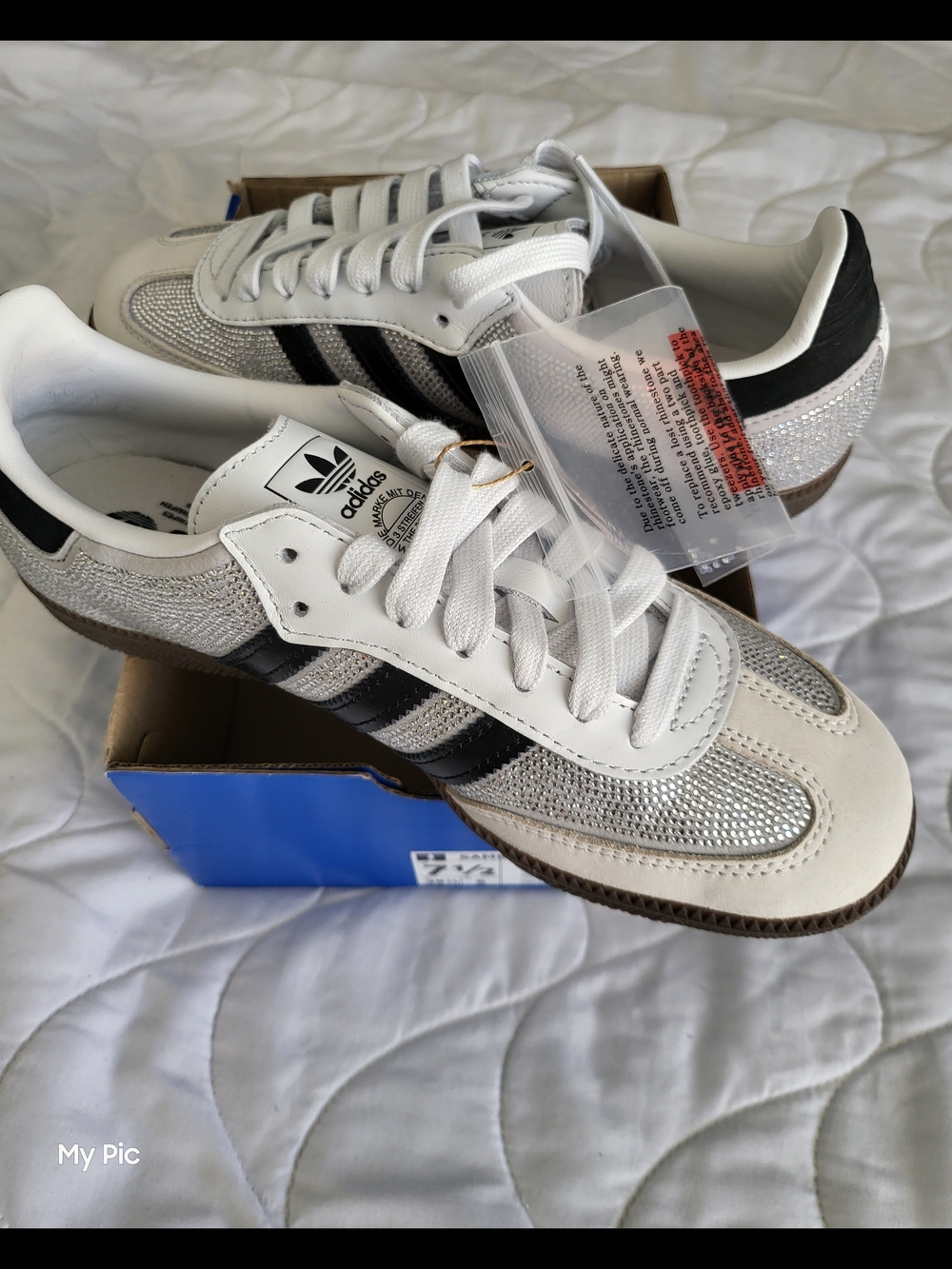 Adidas Women Samba Super Silver & Black Sneakers